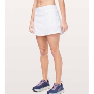 Lululemon Pace Rival Skirt White 10